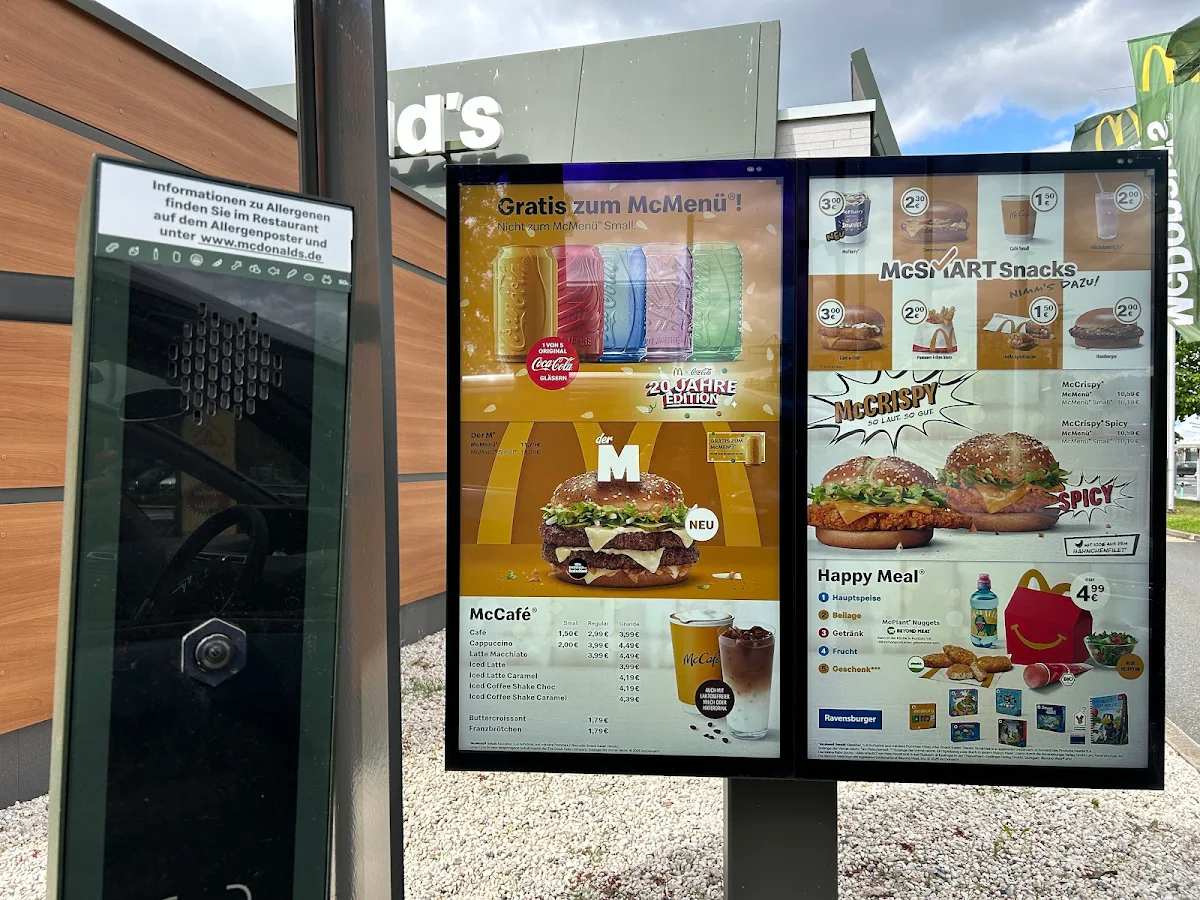 Speisekarte, McDonald's