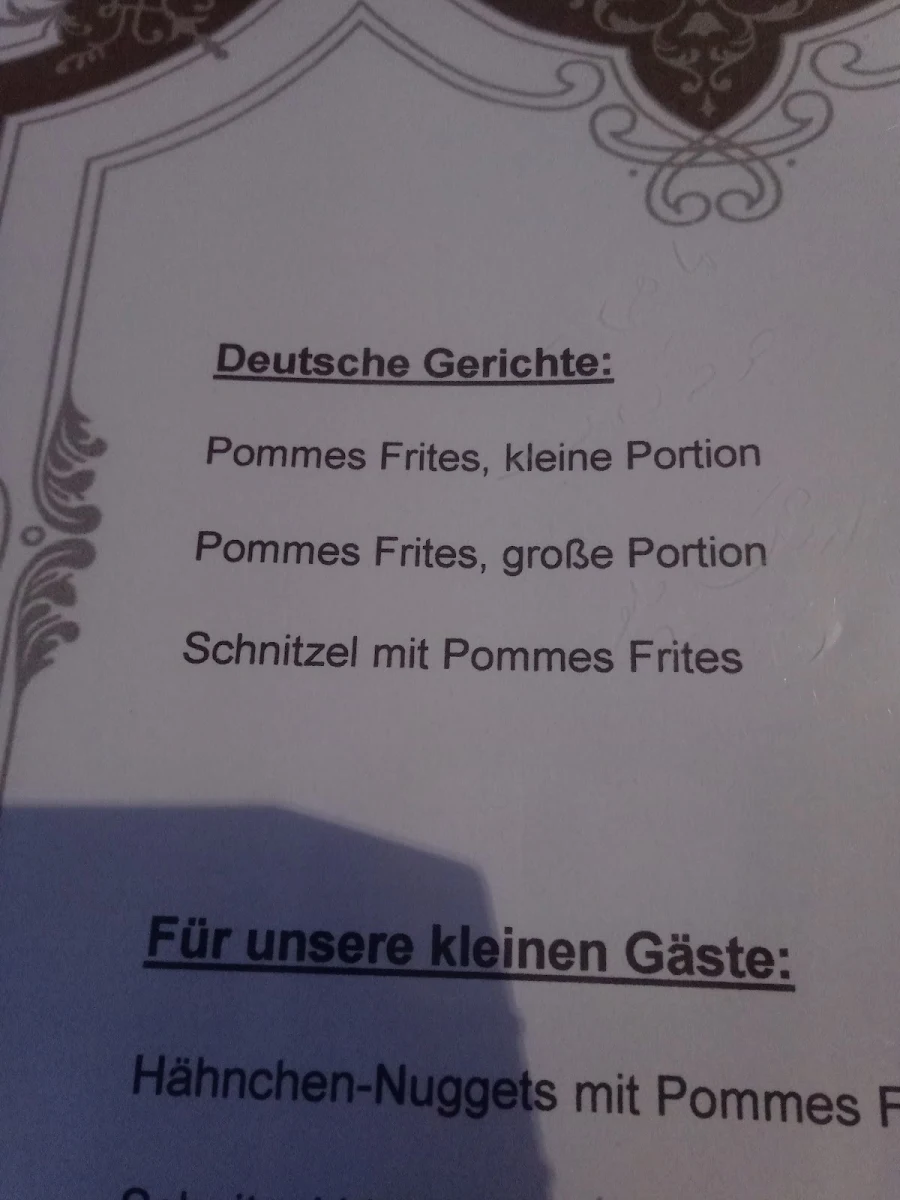 Speisekarte, Högestube