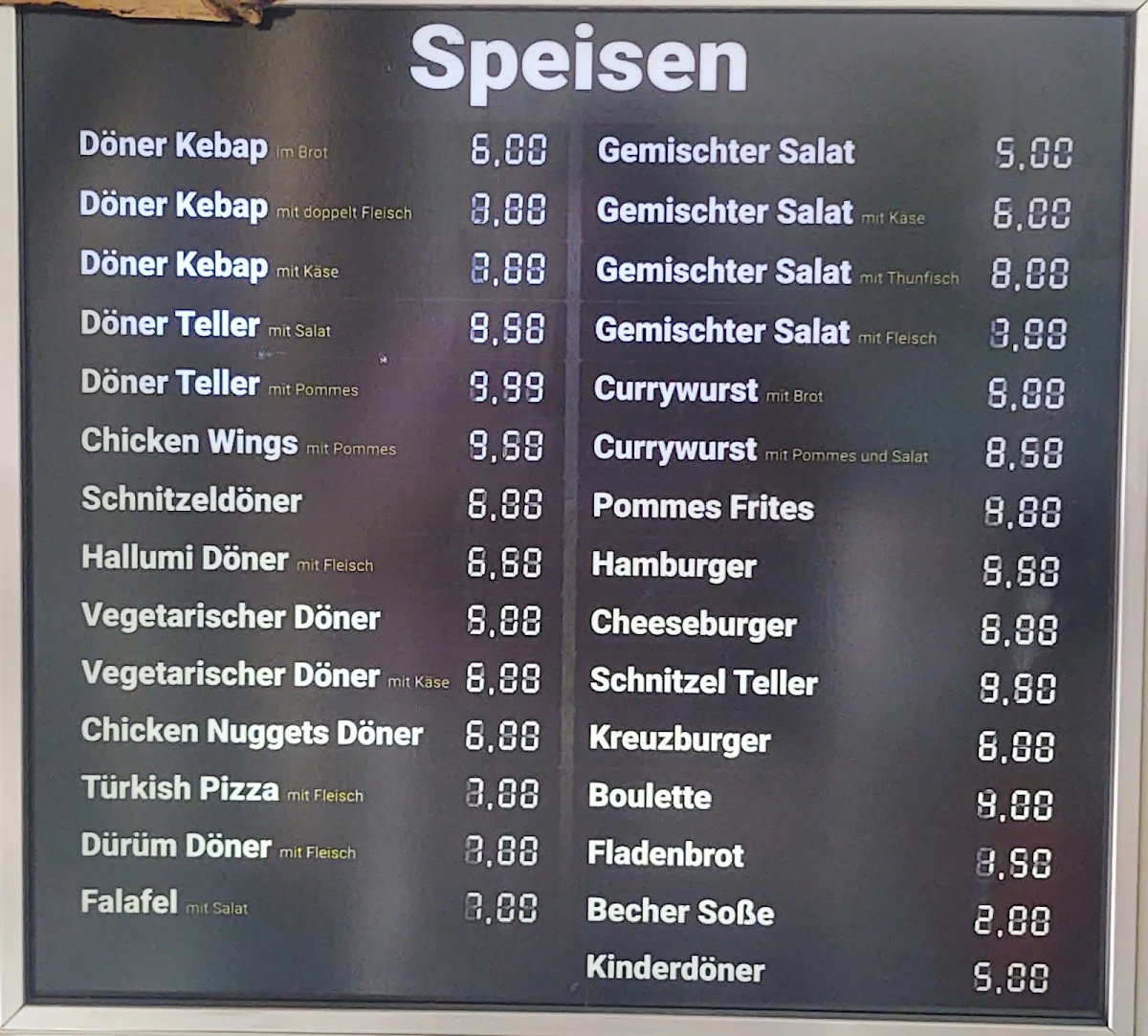 Speisekarte photo 1