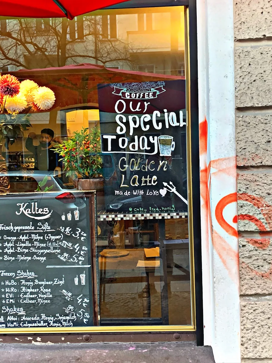 Speisekarte, Frau Honig