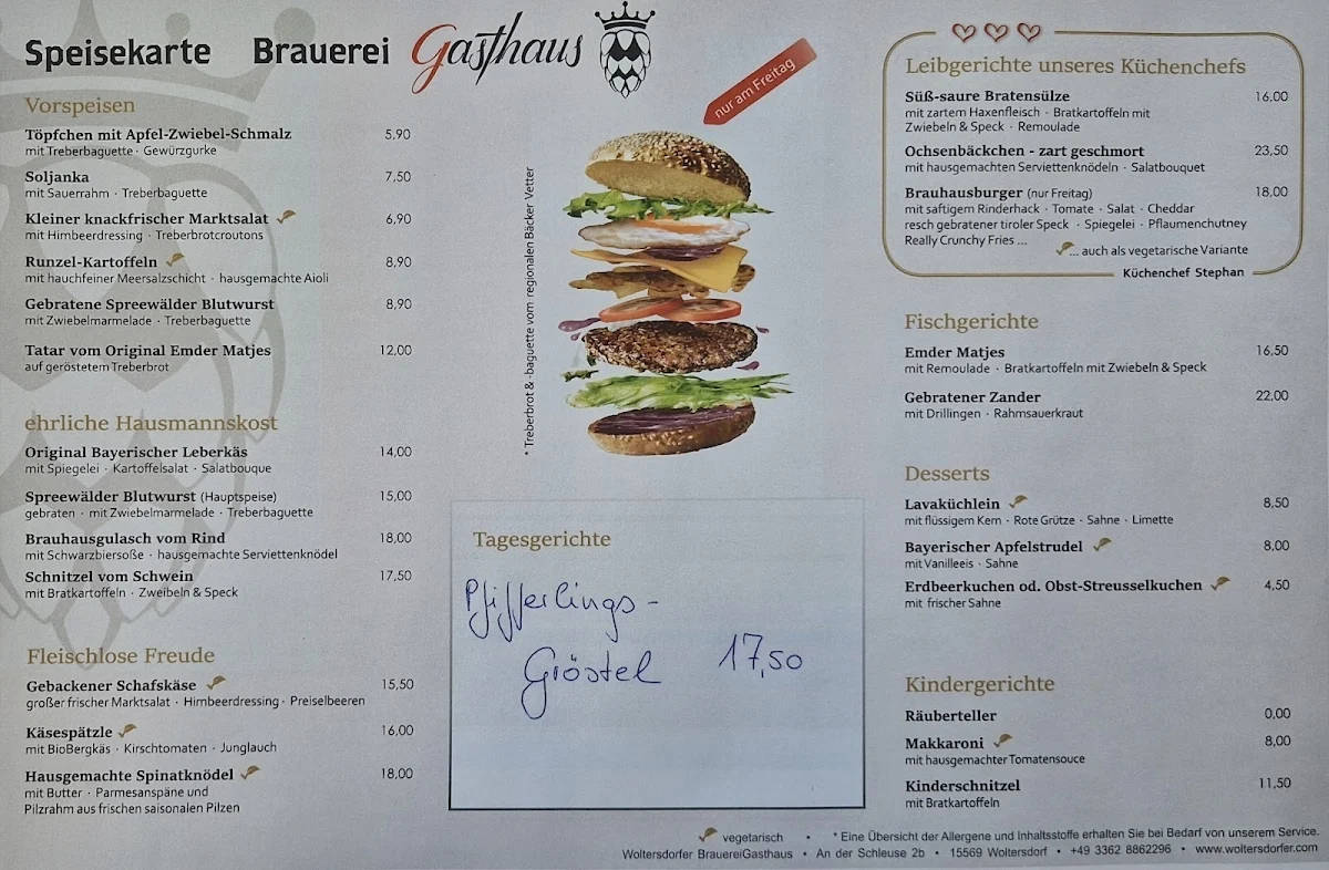 Speisekarte photo 2