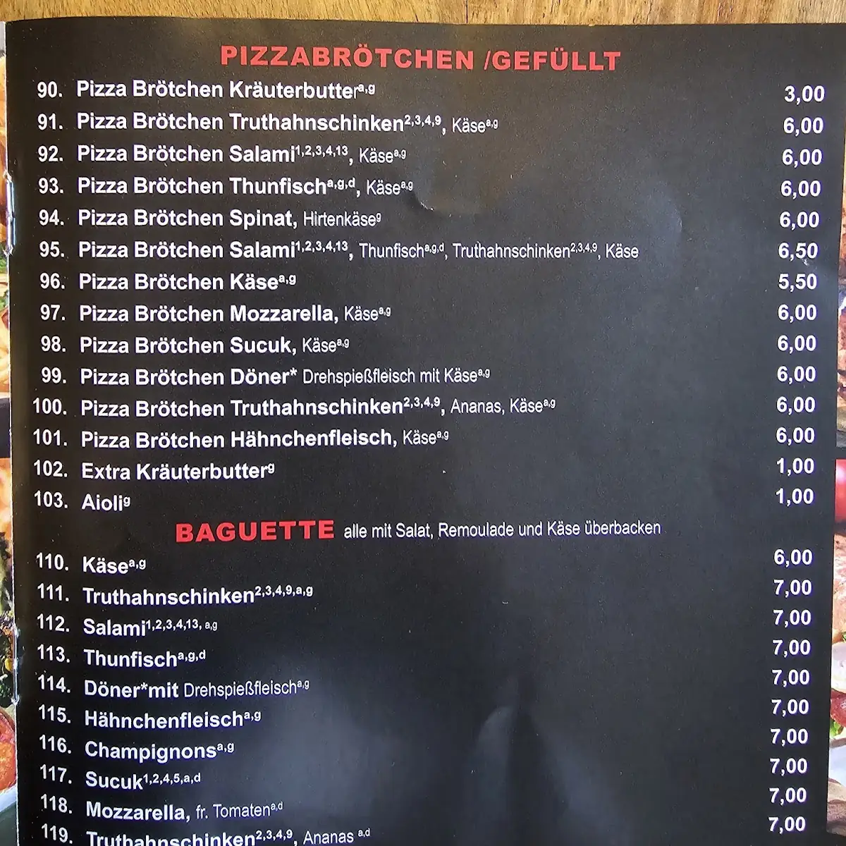 Speisekarte photo 9