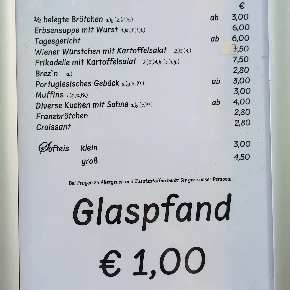 Speisekarte, Alsterperle
