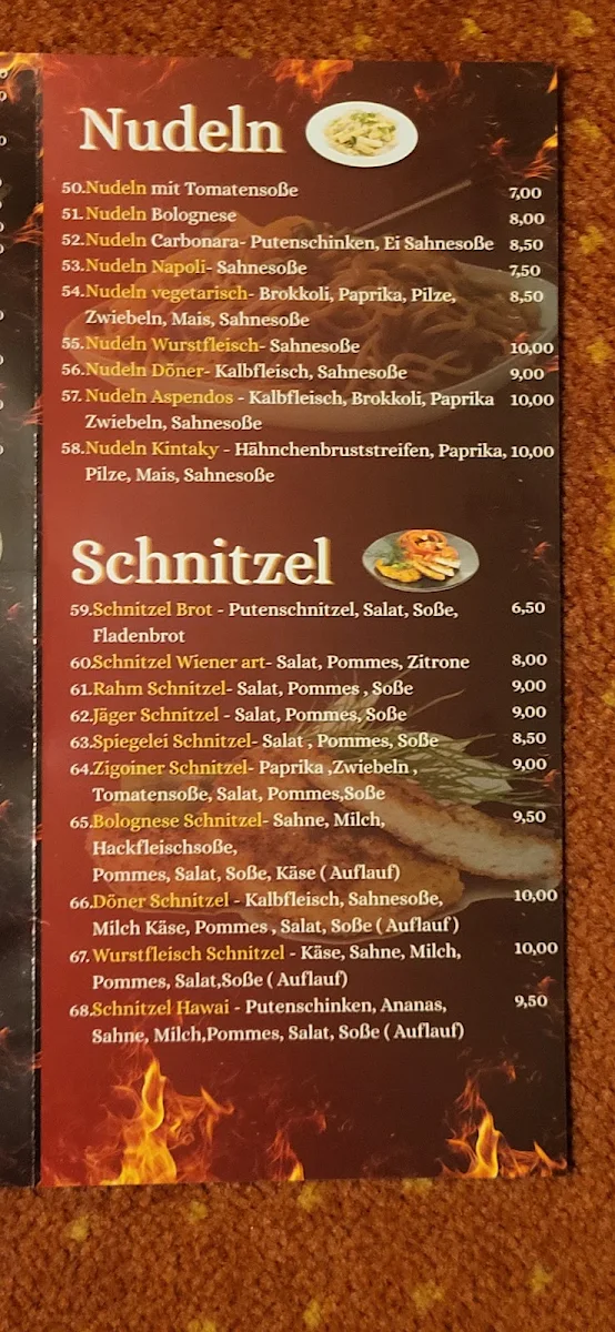 Speisekarte, Aspendos Pizza