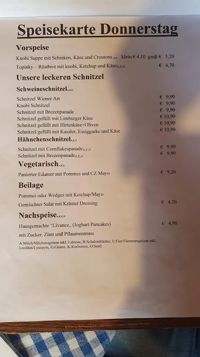Speisekarte photo 3