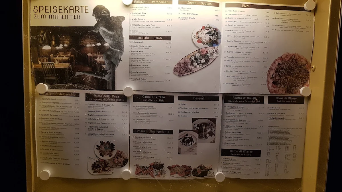 Speisekarte, Ristorante Il Satiro
