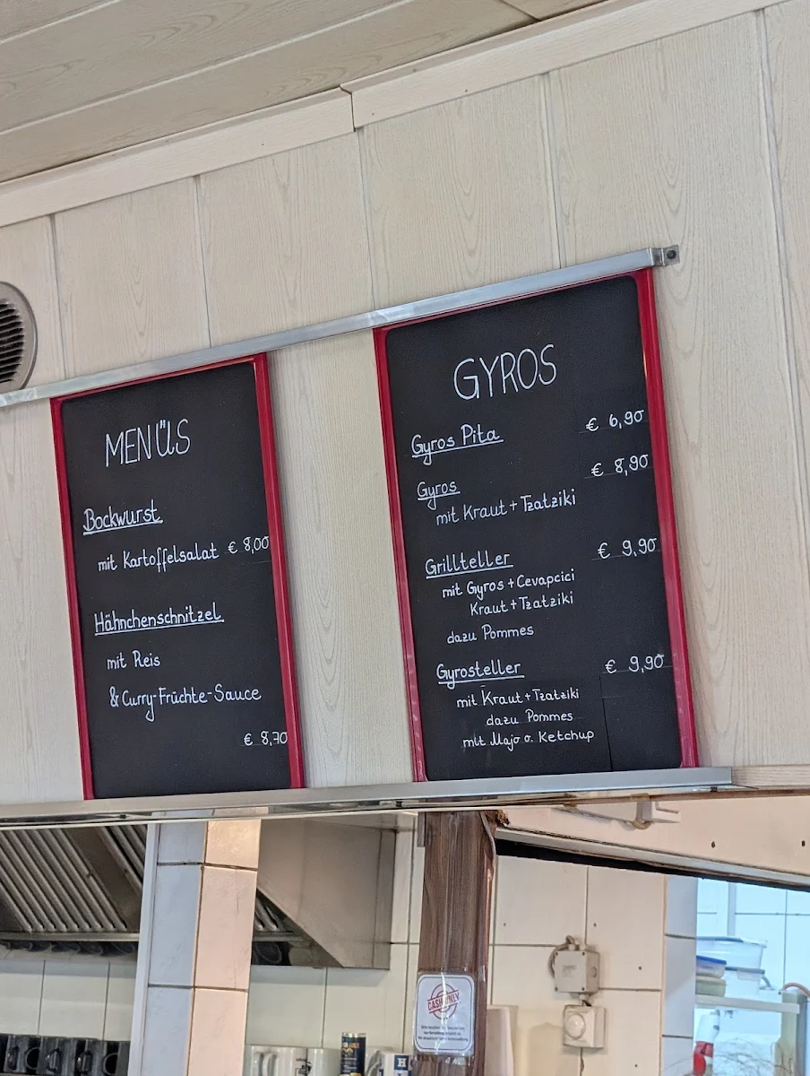 Speisekarte, Friedhelms Schnellrestaurant GmbH