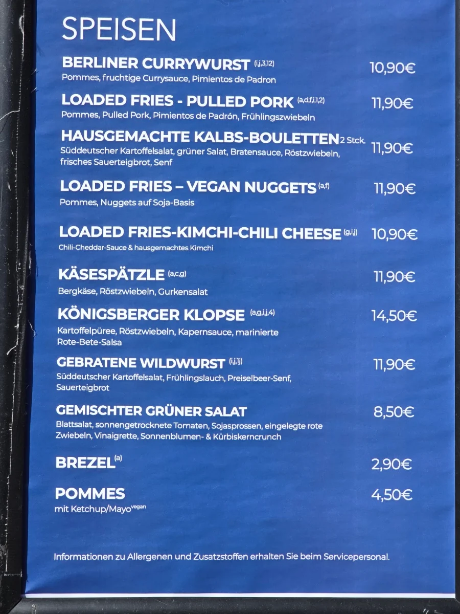 Speisekarte photo 2