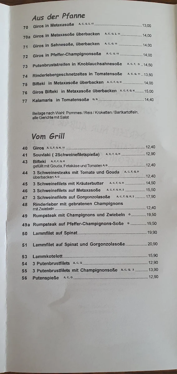 Speisekarte photo 1