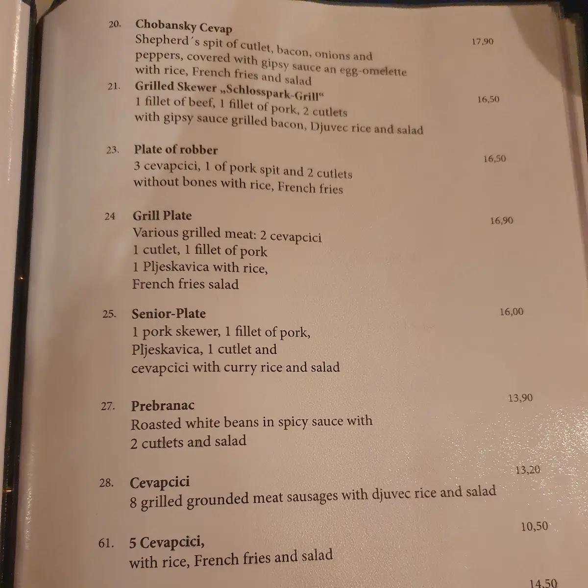 Speisekarte photo 8