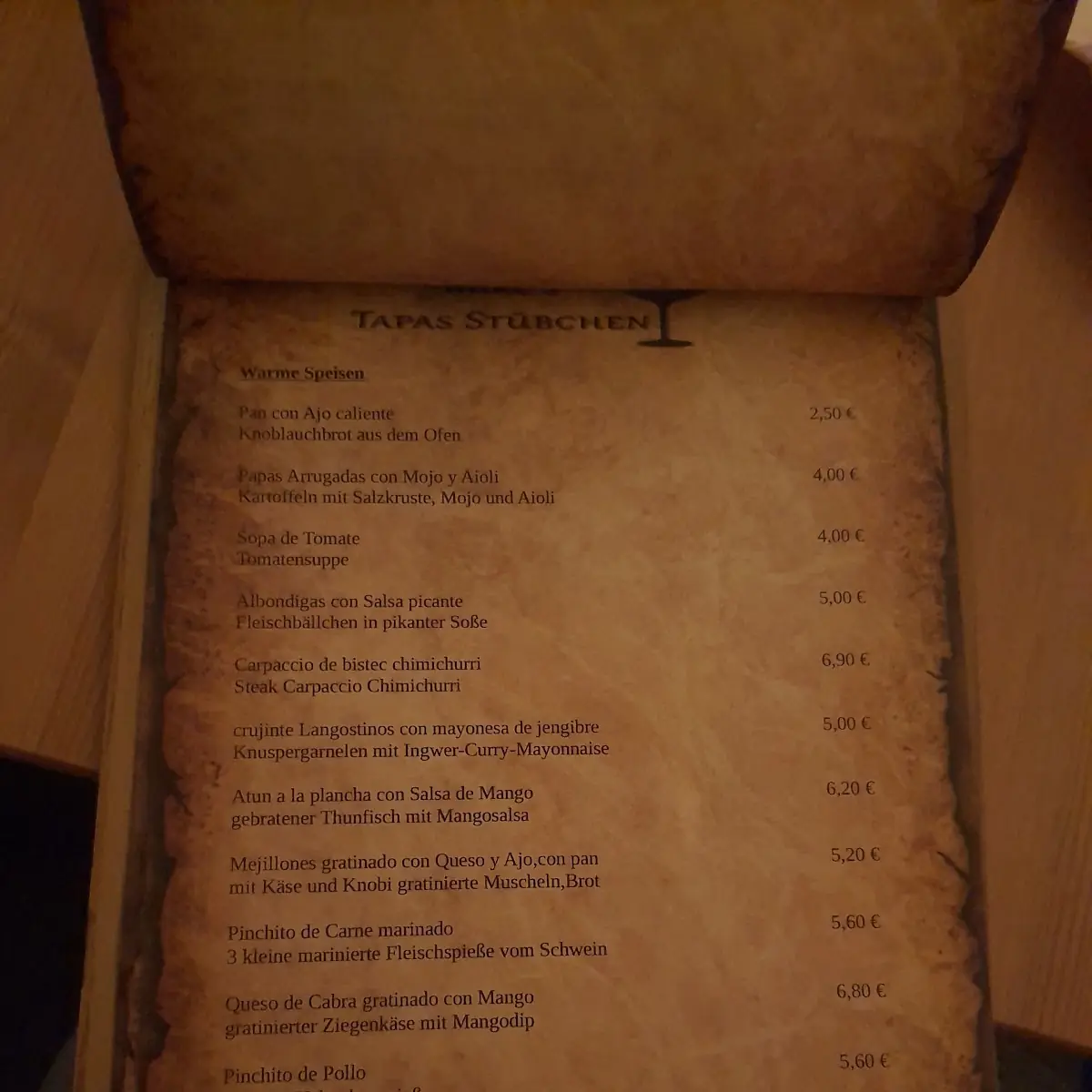 Speisekarte photo 1