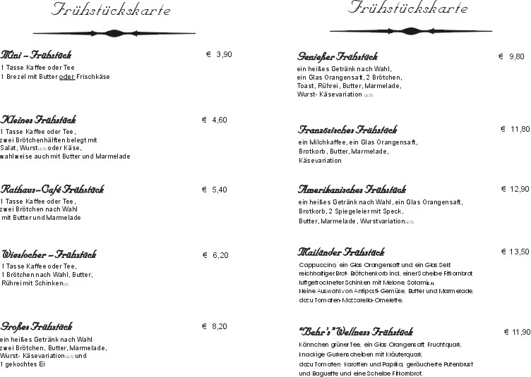 Speisekarte photo 1