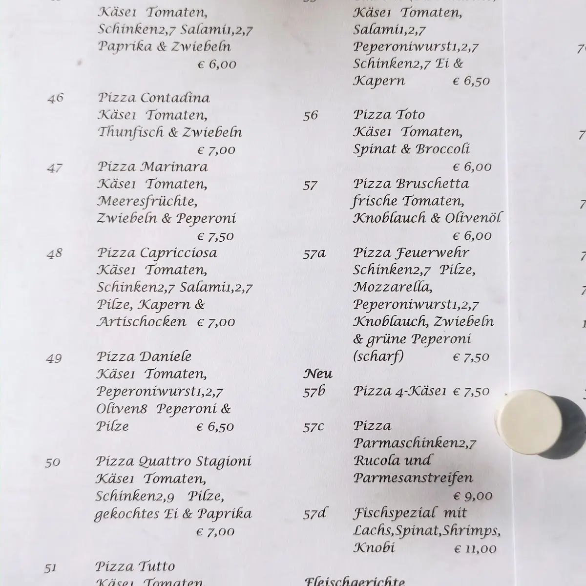 Speisekarte photo 2