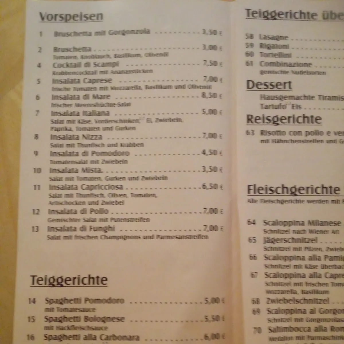 Speisekarte photo 5
