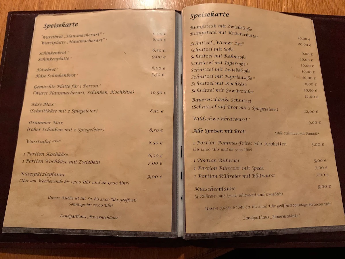 Speisekarte photo 1