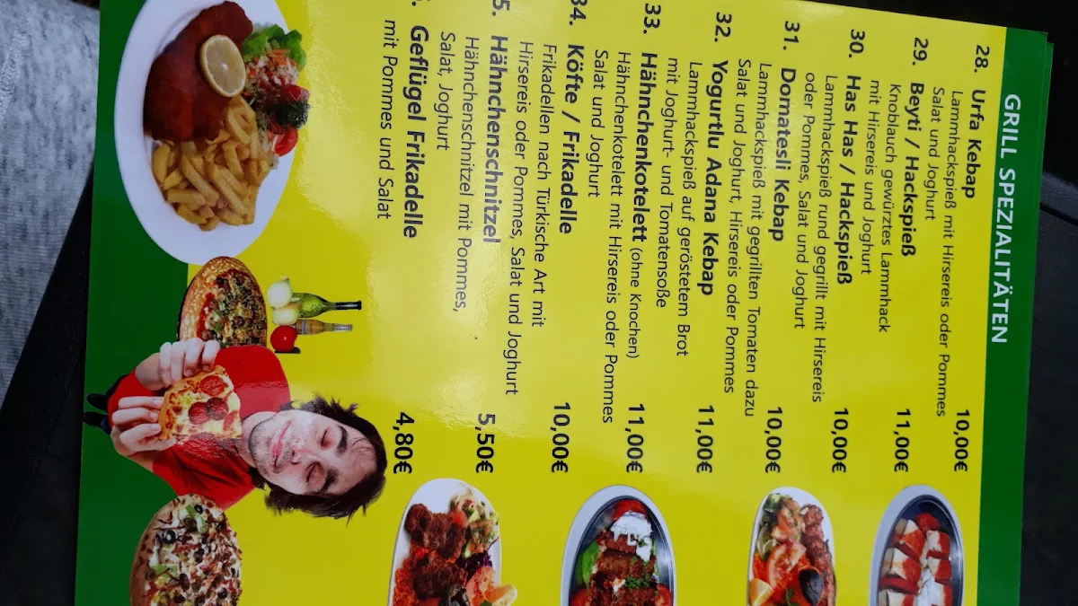 Speisekarte, Malatya Grill