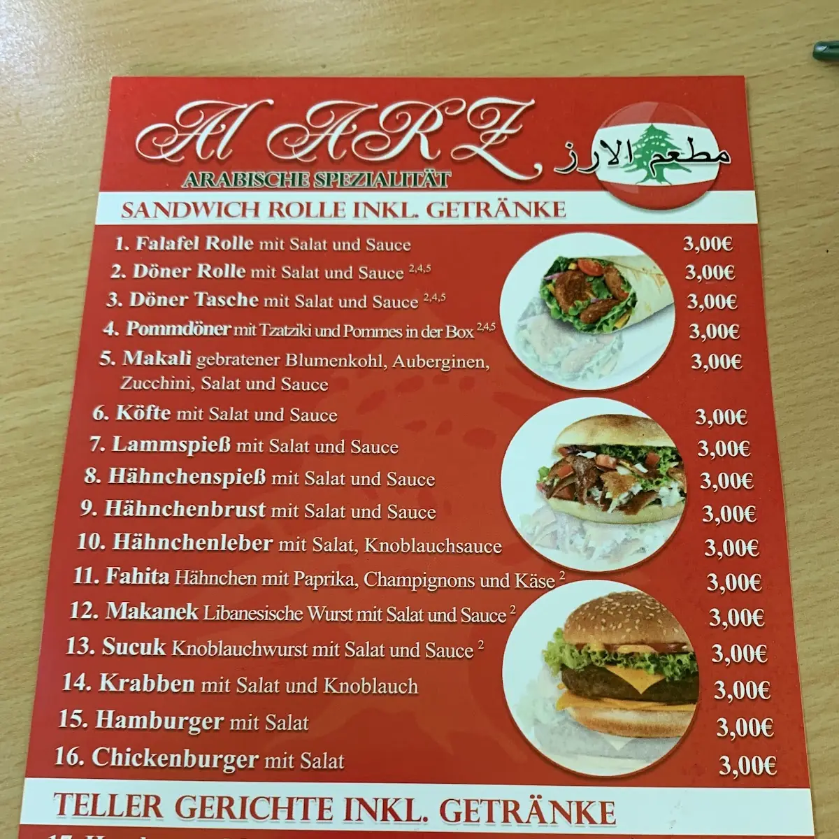 Speisekarte photo 4