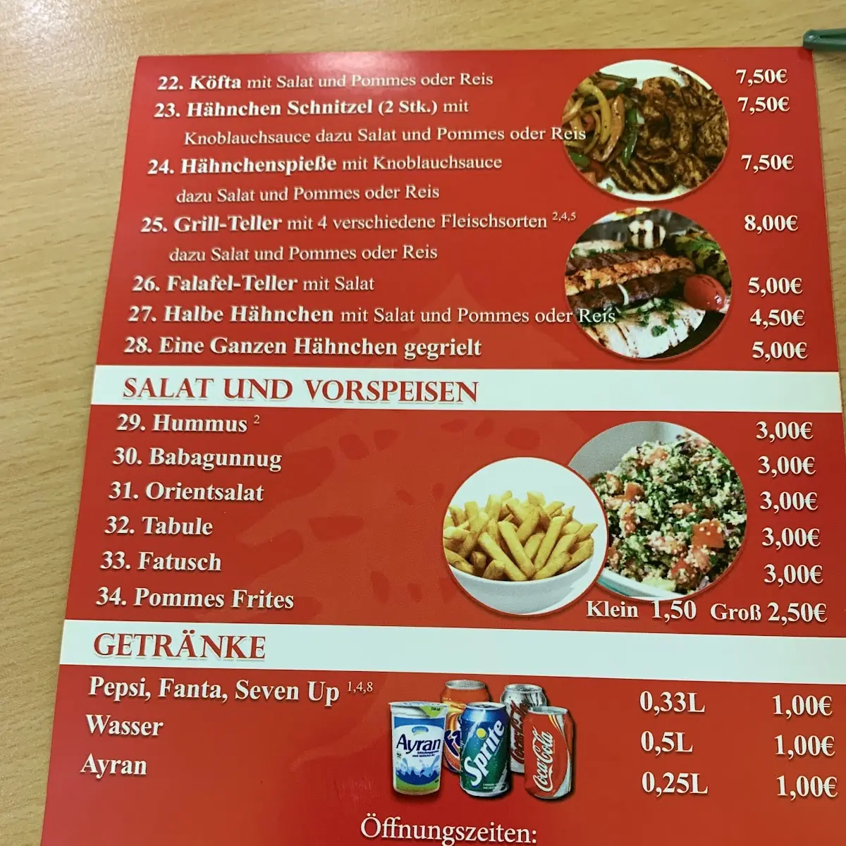 Speisekarte photo 5