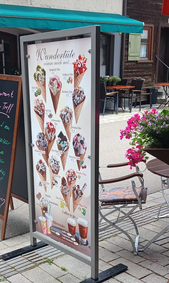 Speisekarte, Eiscafé Ciao