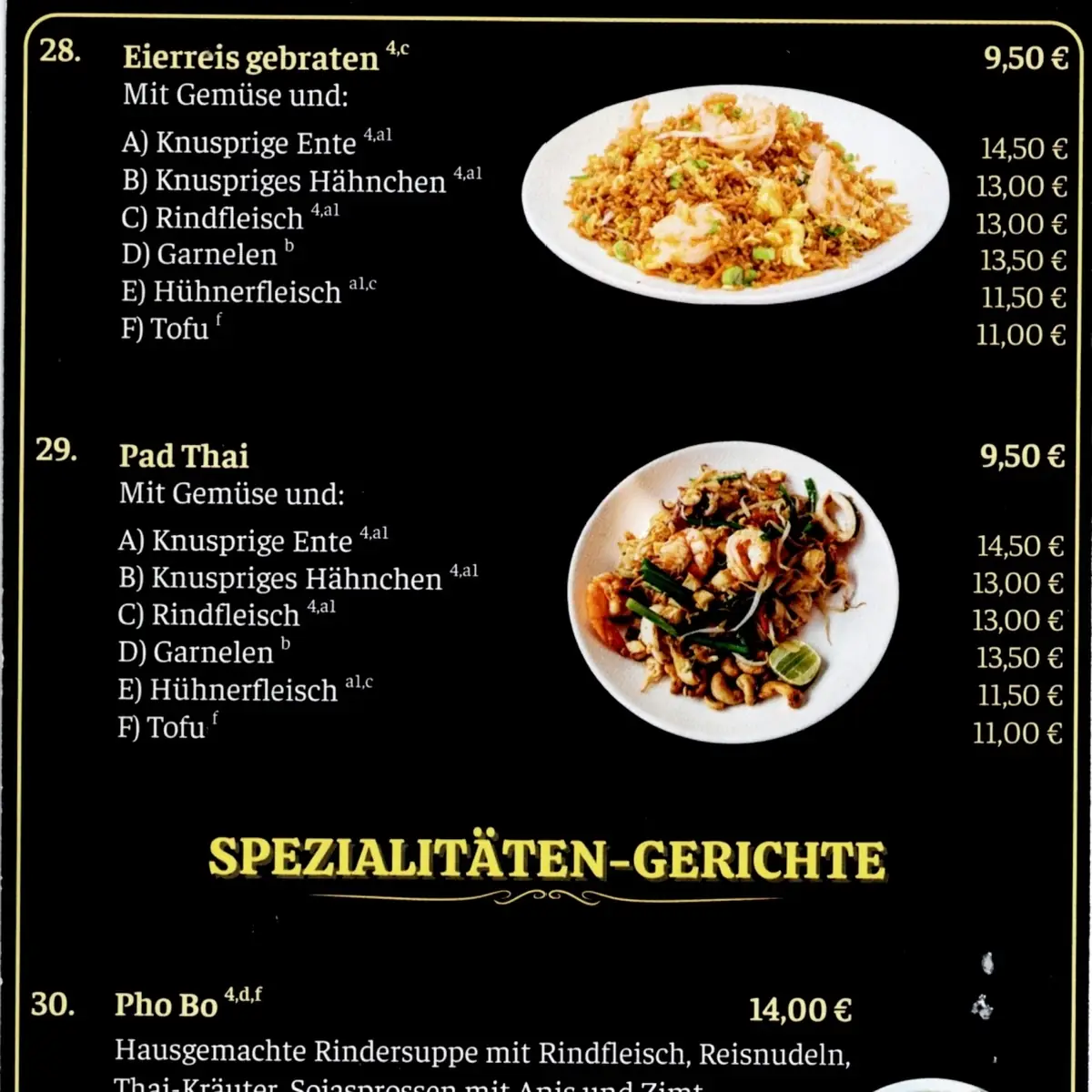 Speisekarte, Imbiss Cari Quán - Asiatische Küche und Sushi Bar Ruhpolding