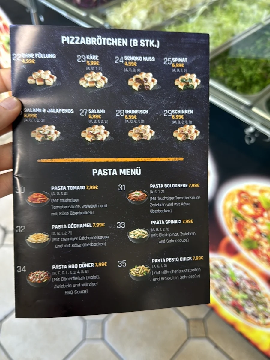 Speisekarte, LEVANT PIZZA