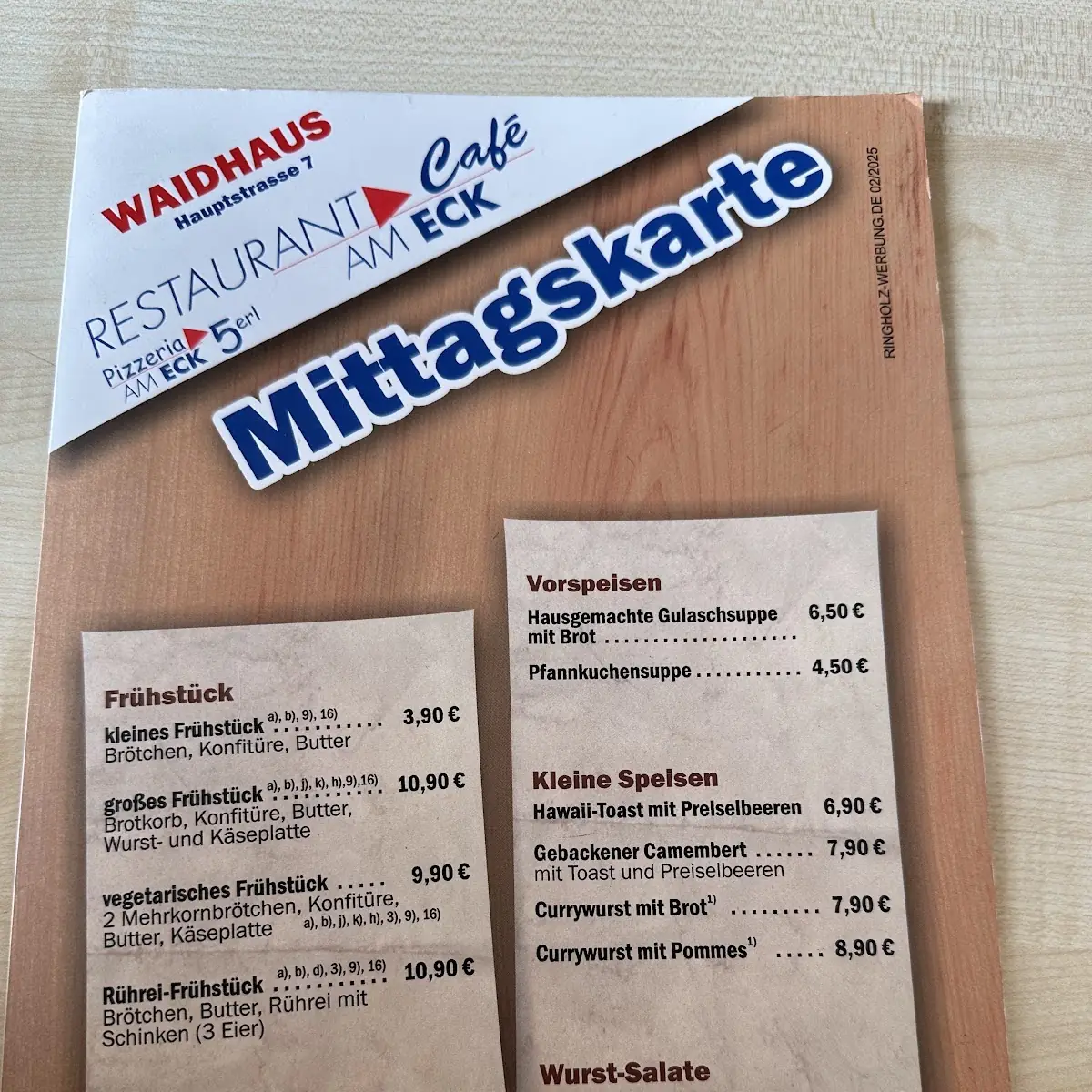 Speisekarte photo 2