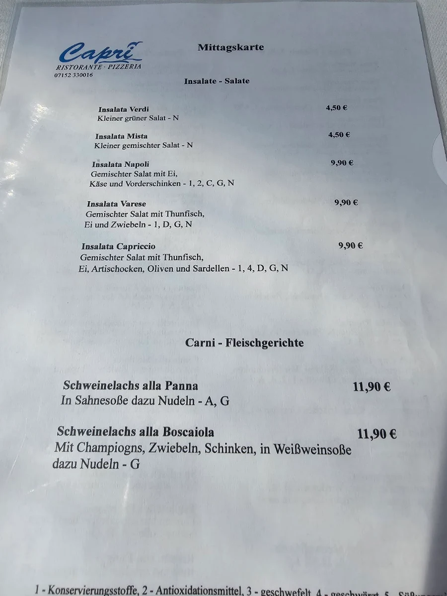 Speisekarte photo 2