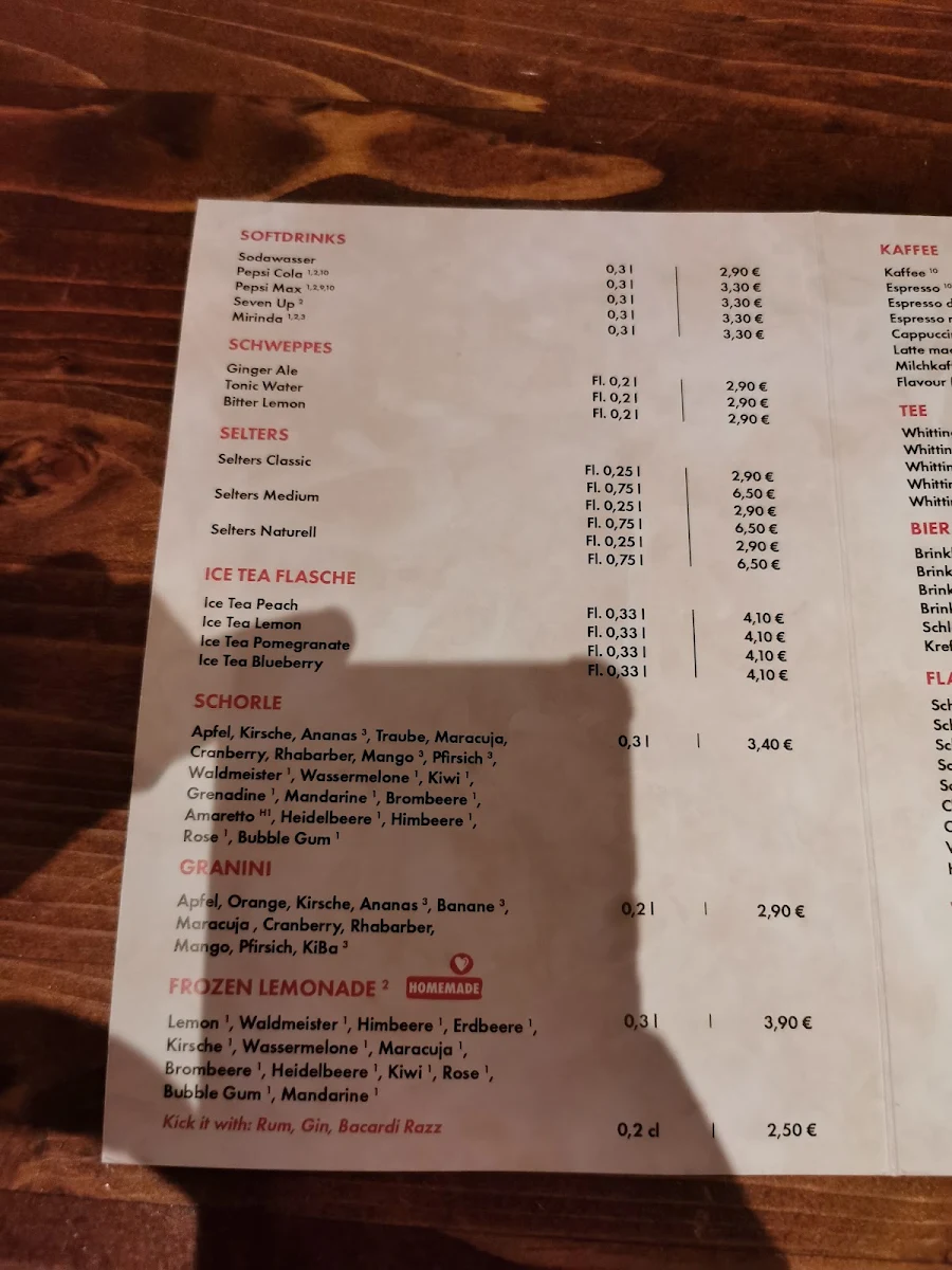 Speisekarte, eatalio Moers