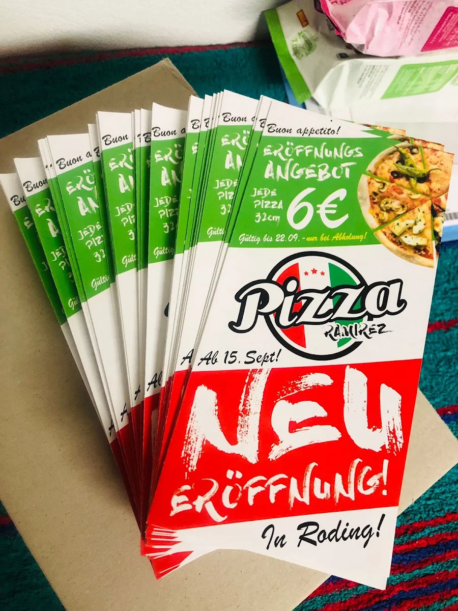Speisekarte, Pizza Ramirez