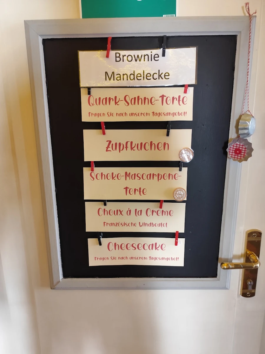 Speisekarte, Café Eisträumerei