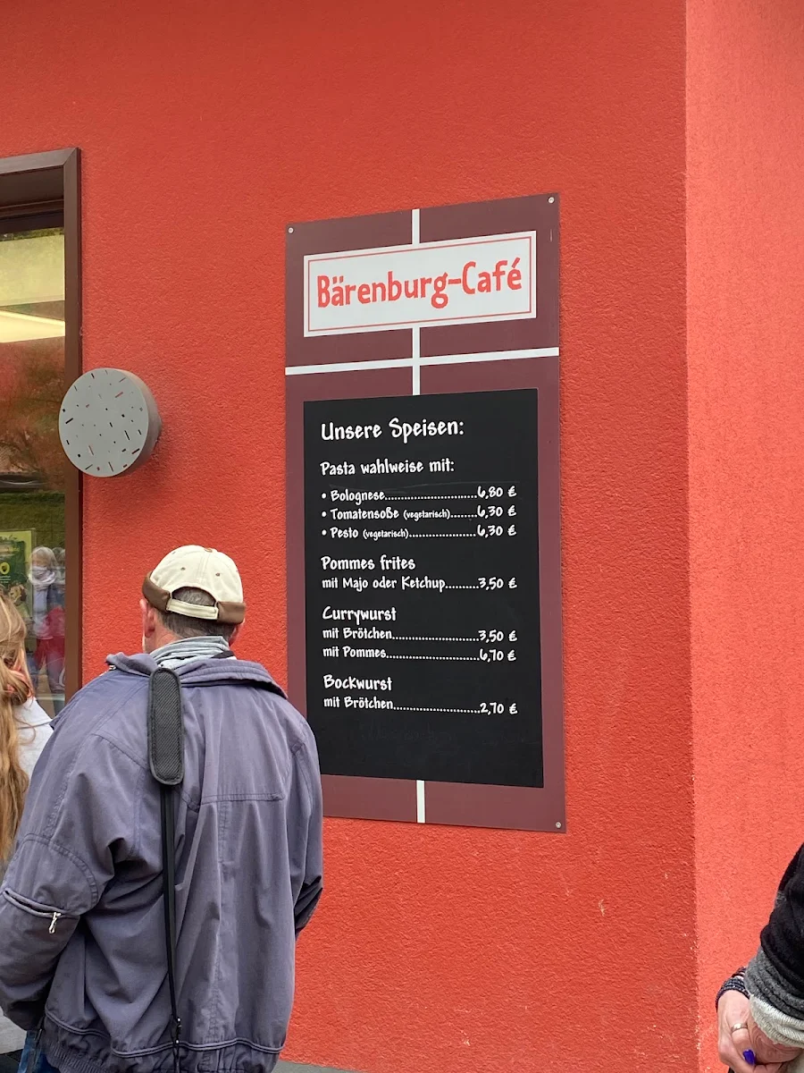 Speisekarte, Bärenburg-Cafe
