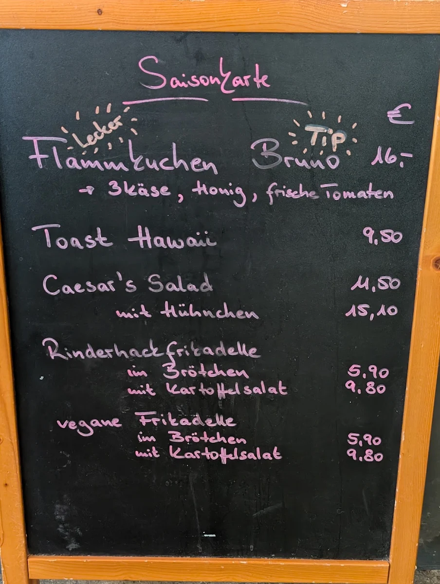 Speisekarte, Brücke 10 im Strandhaus