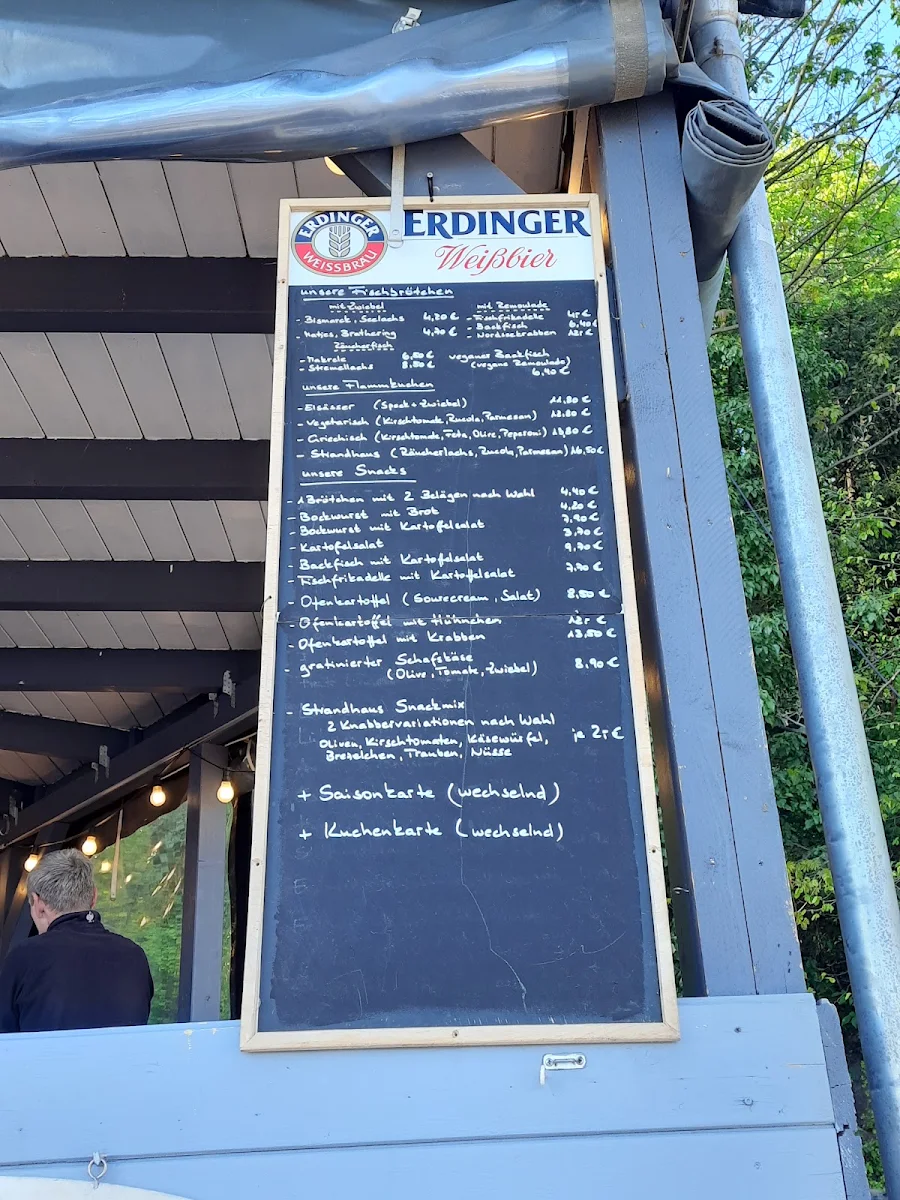 Speisekarte, Brücke 10 im Strandhaus