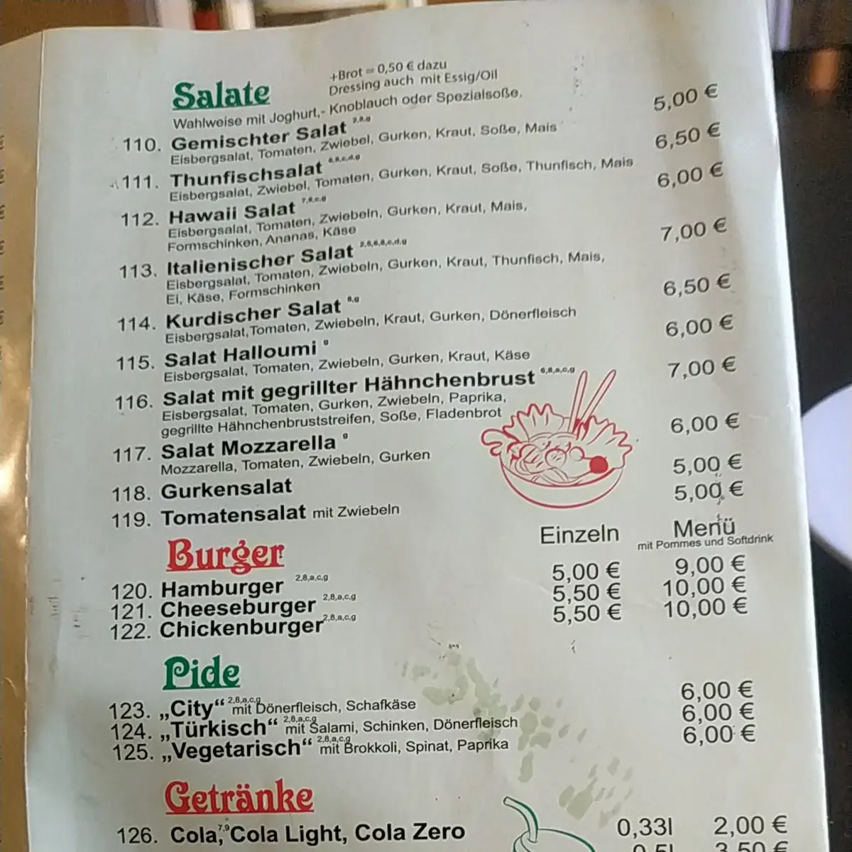 Speisekarte photo 2