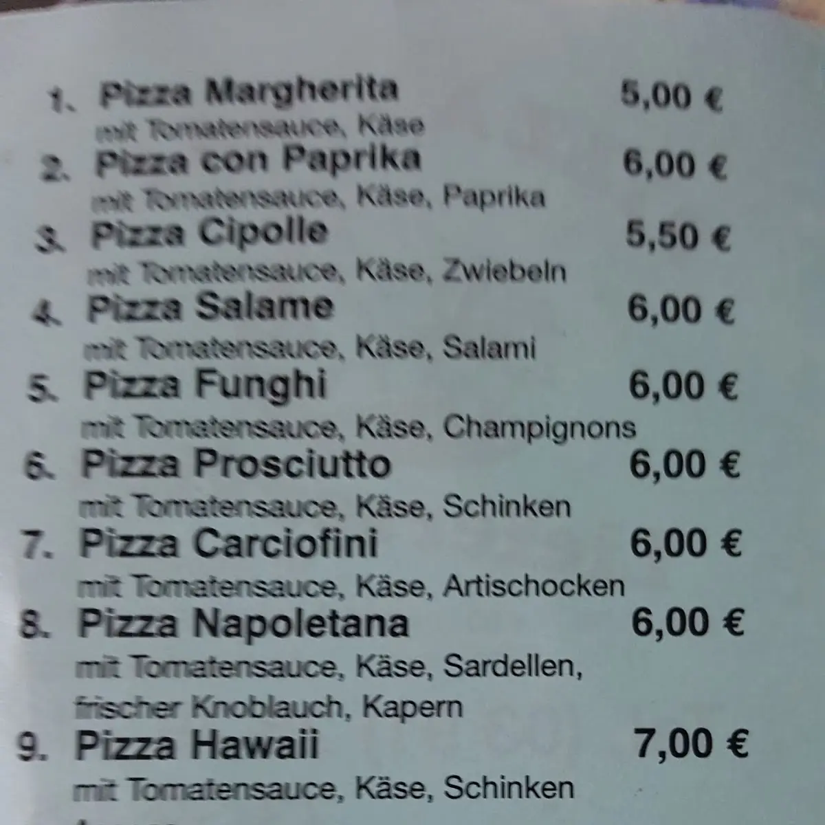 Speisekarte photo 5