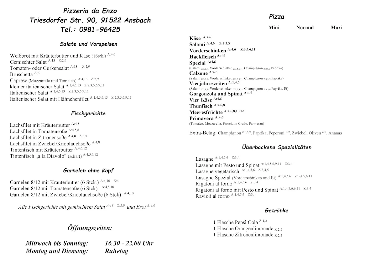 Speisekarte photo 3
