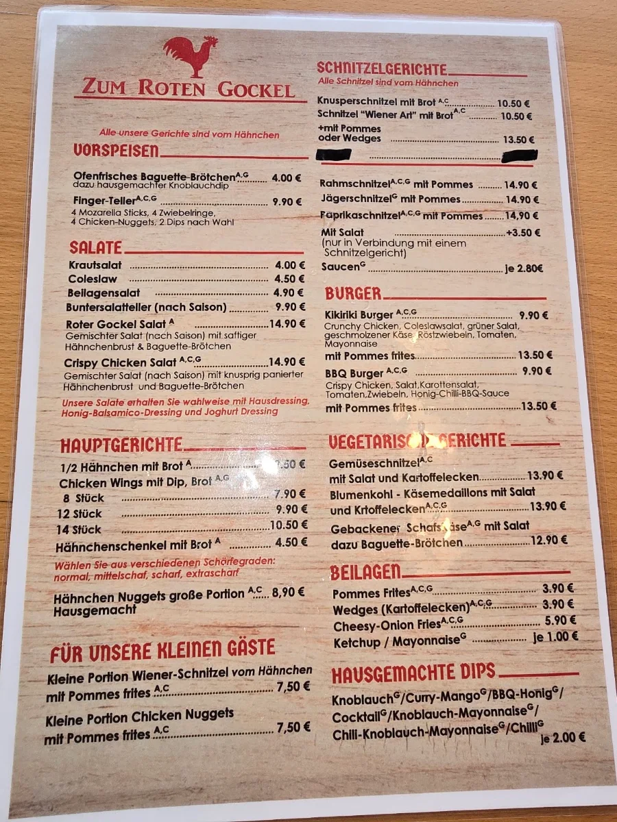 Speisekarte photo 1
