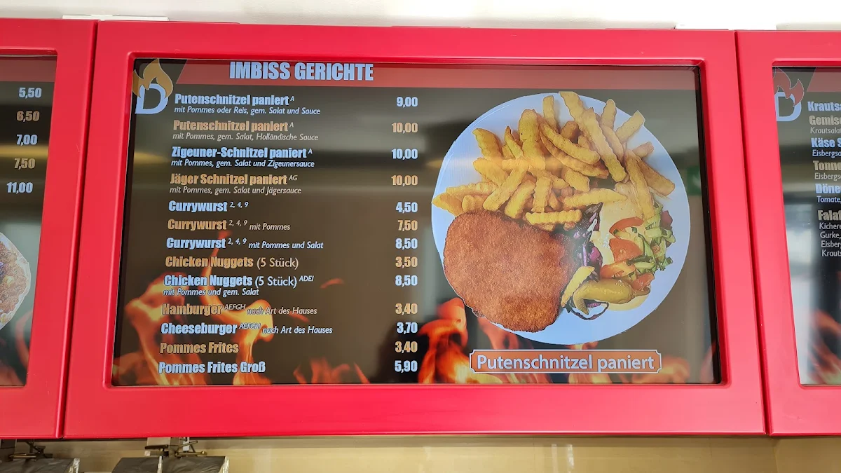 Speisekarte, Devran's Döner Ecke