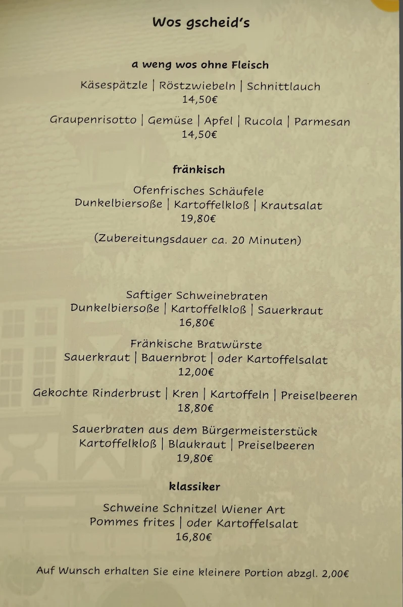 Speisekarte photo 1