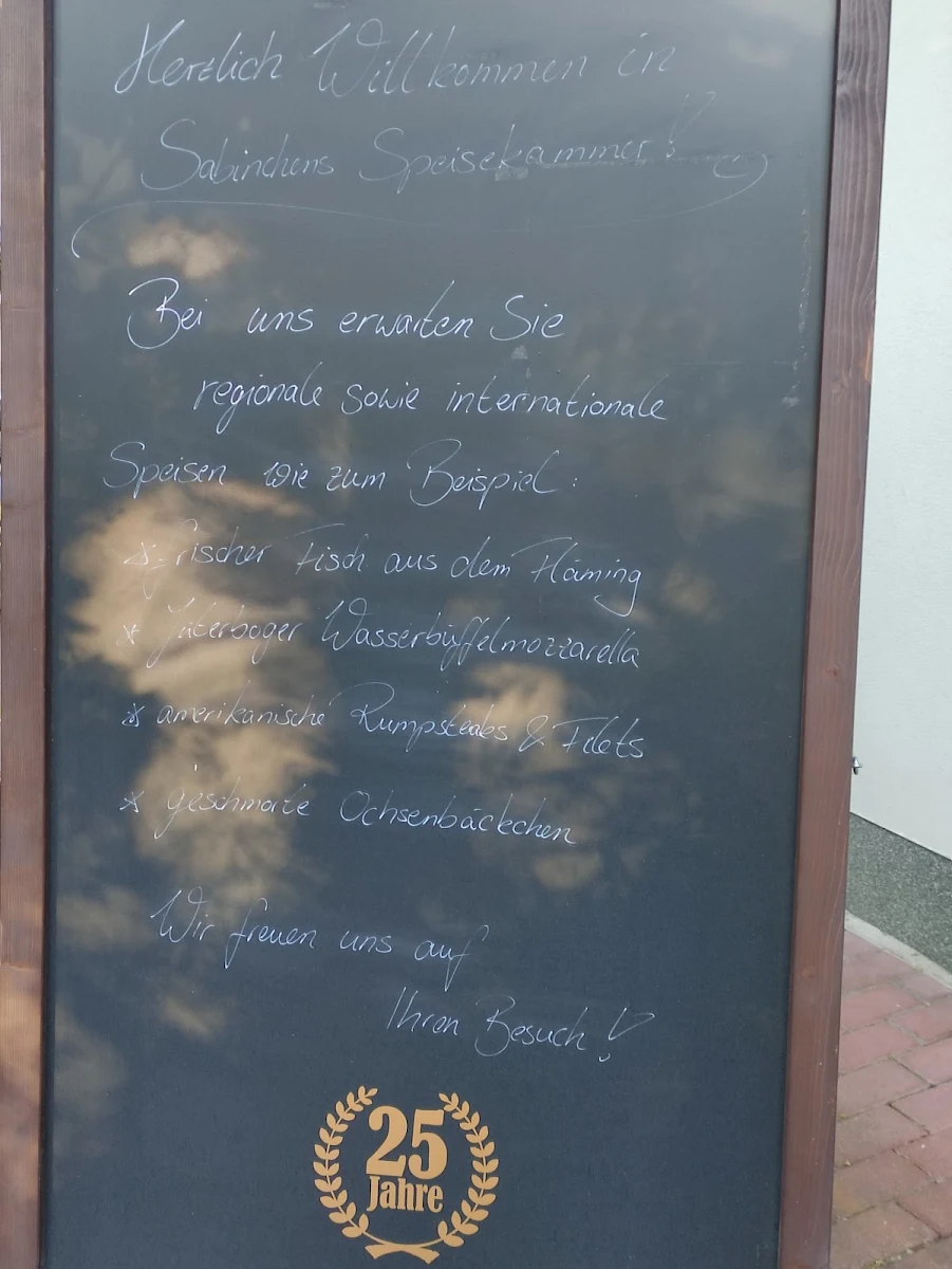 Speisekarte, Sabinchens Speisekammer