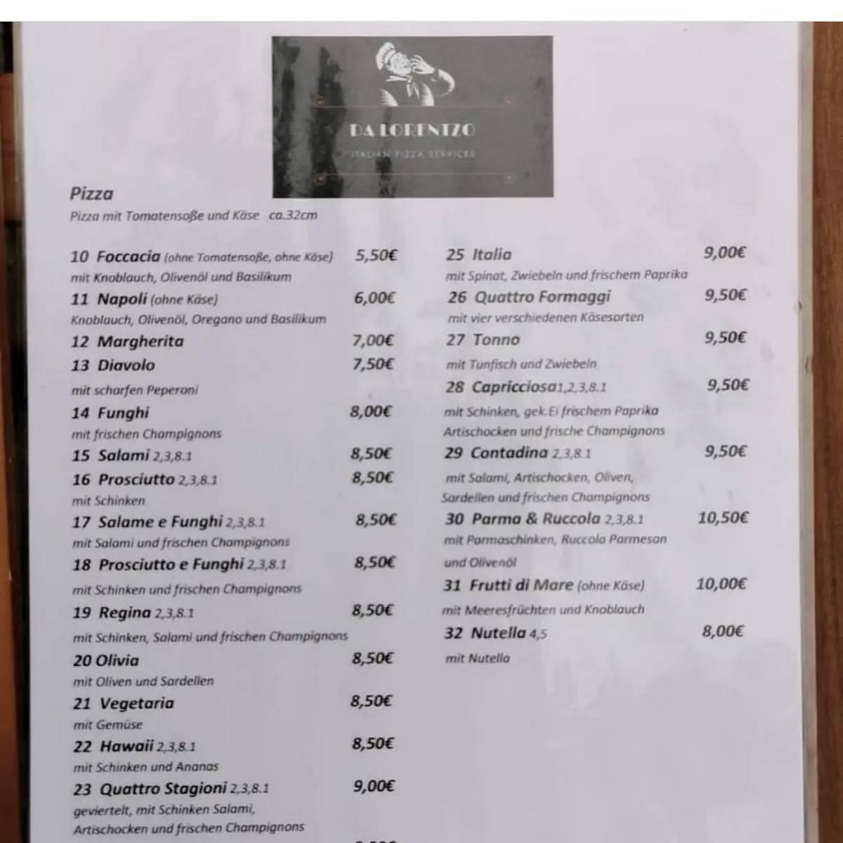 Speisekarte photo 1