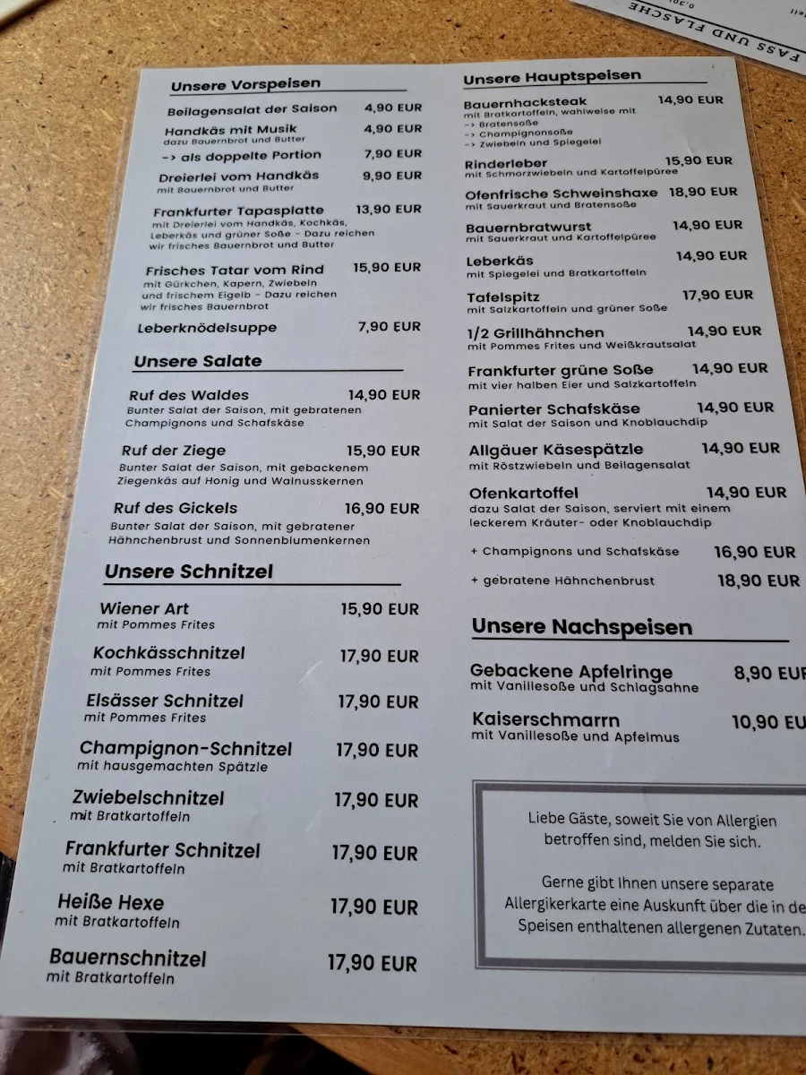 Speisekarte photo 2