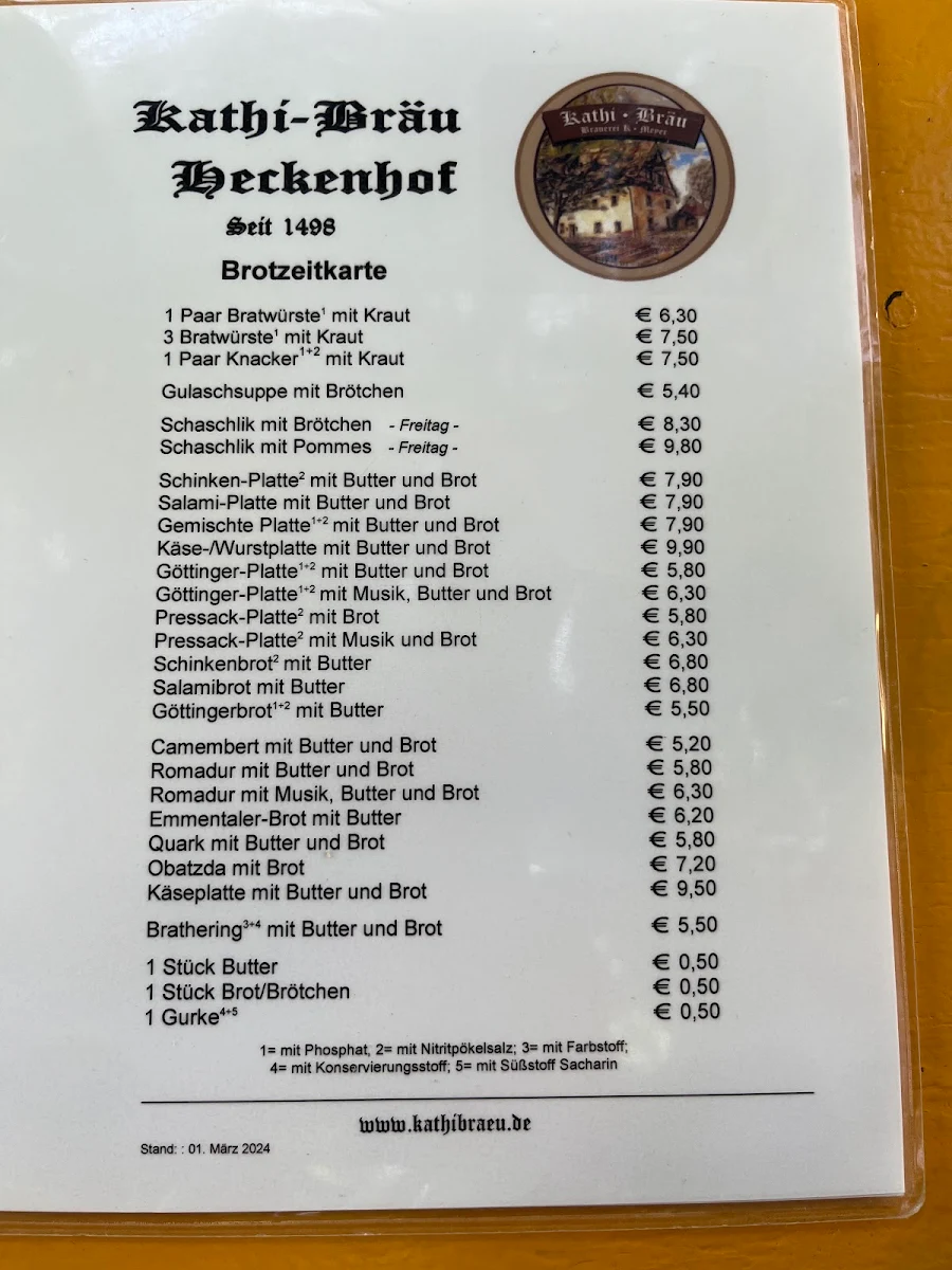 Speisekarte photo 2