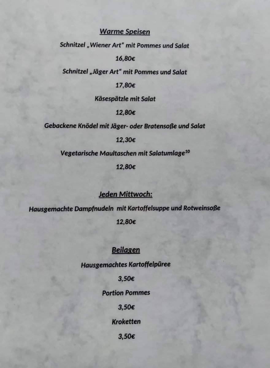 Speisekarte photo 3