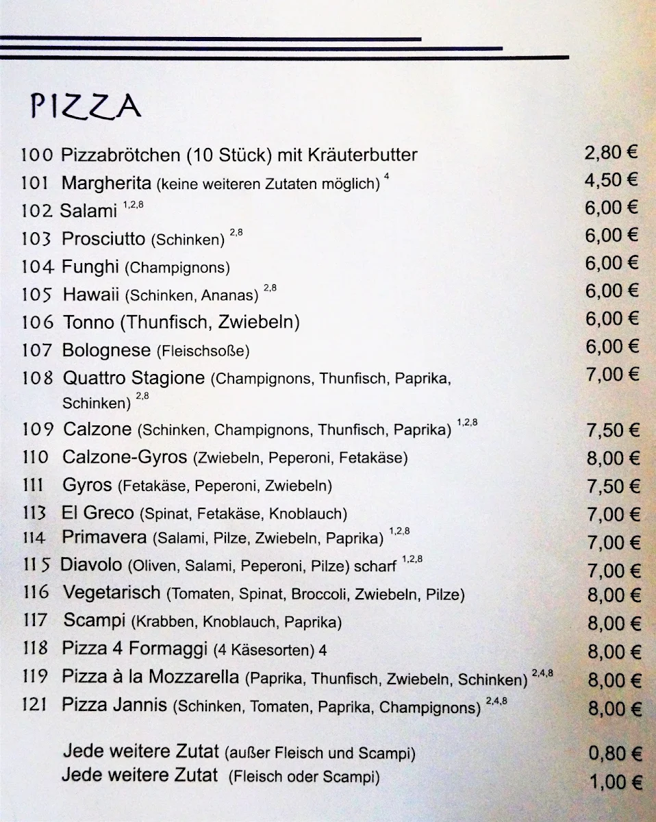 Speisekarte photo 3