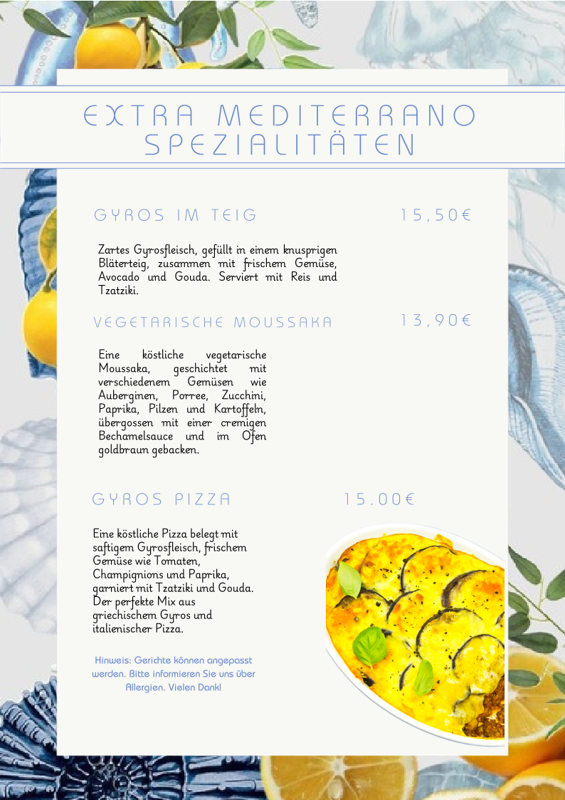 Speisekarte photo 8