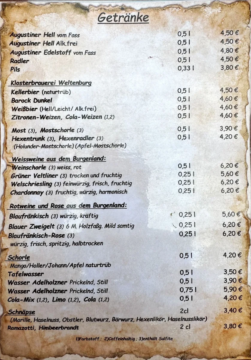 Speisekarte photo 1