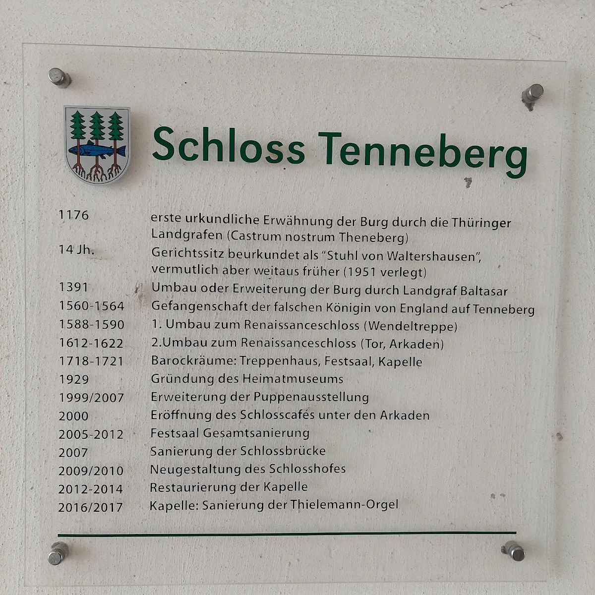 Speisekarte, Schlosscafé Sternenstaub