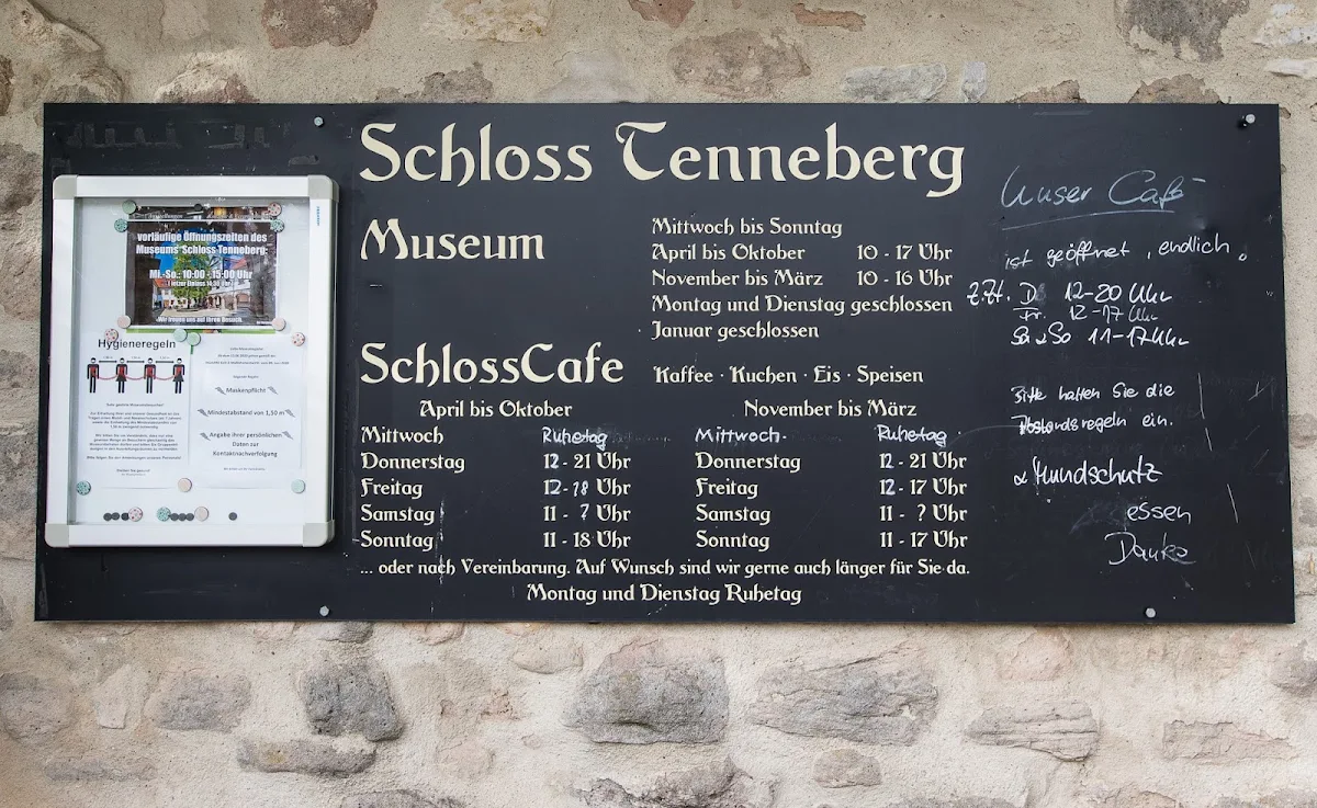 Speisekarte, Schlosscafé Sternenstaub