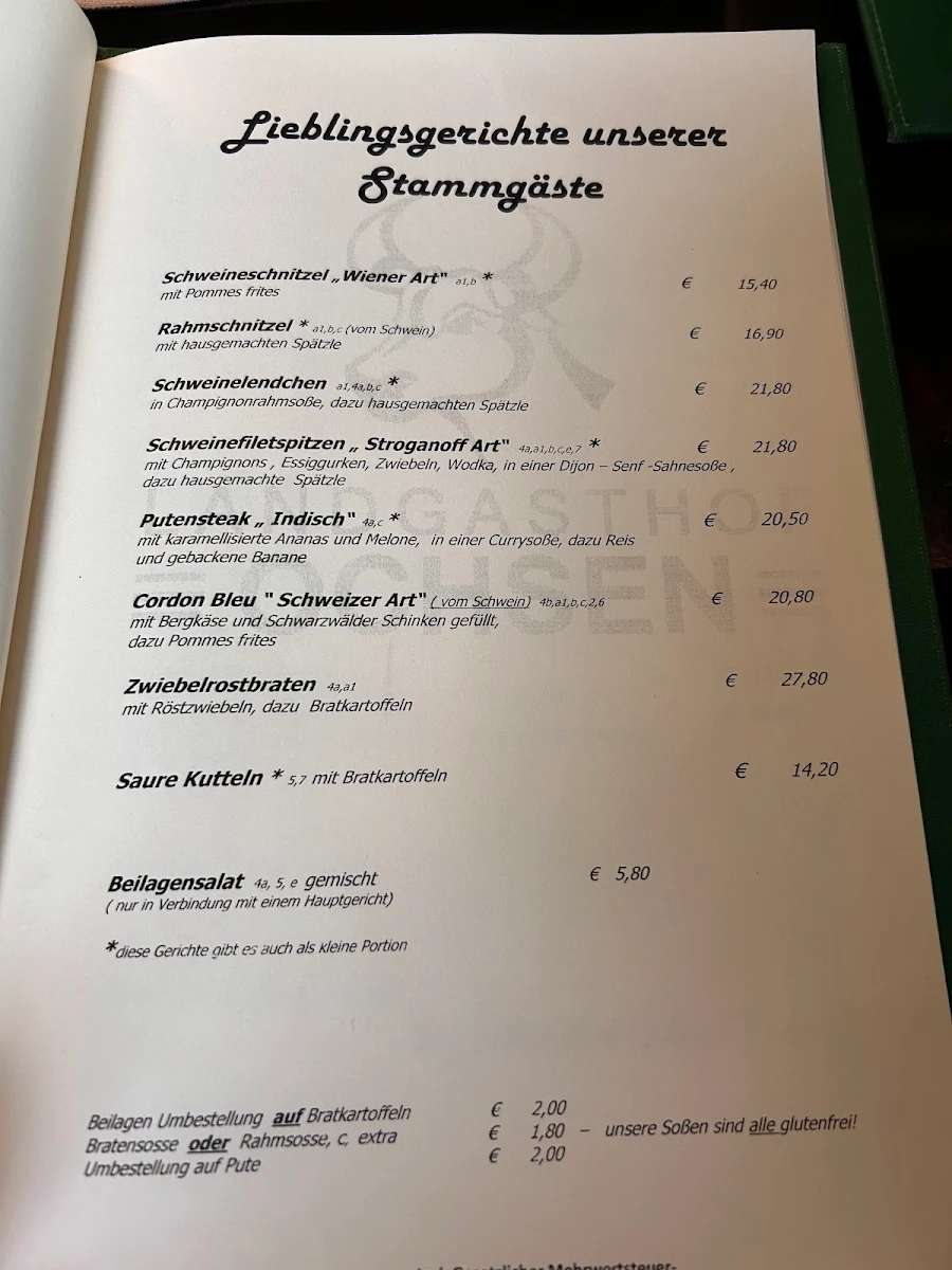 Speisekarte photo 1
